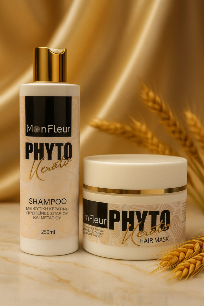 Phyto Keratin Shampoo 250ml + Phyto Keratin Mask 250ml - Mon Fleur Cosmetics