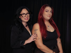 Η Makeup Artist Μαρία Χαριζάνη και το μοντέλο Ηλέκτρα Αμανατίδου στο studio του The Beauty Project για tutorial φωτοσκιάσεων